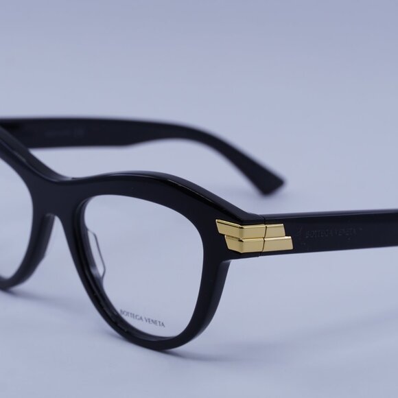 Bottega Veneta BV1105O 001 Eyeglasses Black 50mm Cat Eye Frame - Picture 5 of 11